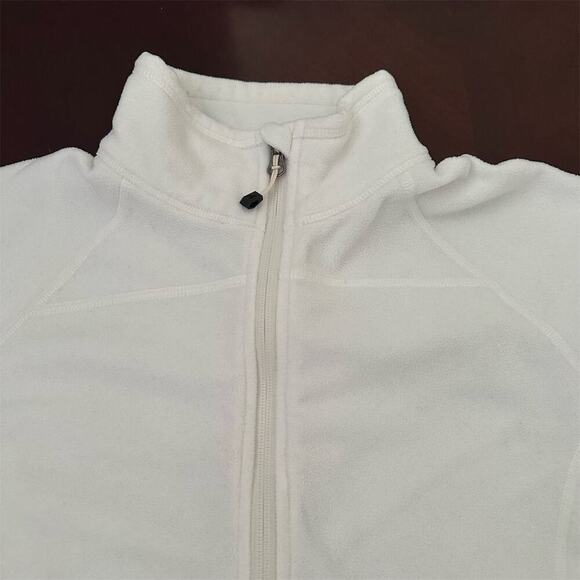 EDDIE BAUER Women’s First Ascent Polartec Jacket 1/4 Zip White Pullover Size Med - Picture 4 of 11